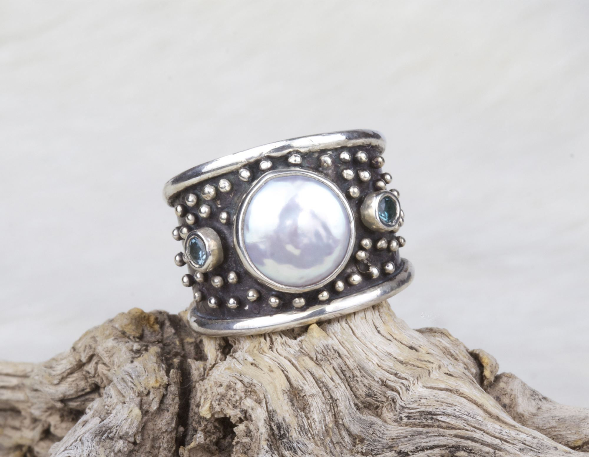 Pearl Ring by Savannah Design Studio